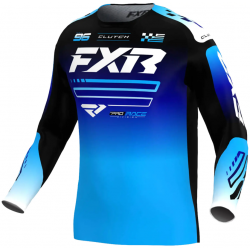 Детска мотокрос блуза FXR CLUTCH MX26 BLUE/BLACK/WHITE