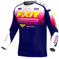 Мотокрос блуза FXR CLUTCH MX26 NAVY RAZZ/WHITE