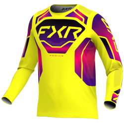 Мотокрос блуза FXR PODIUM RELAY MX26 YELLOW/RAZZ BLACK