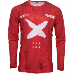 Мотокрос джърси THOR PULSE HZRD RED/WHITE