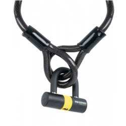 Кабелна ключалка OXFORD Loop Lock 15 мм x 2,0 м + мини скоба Кабелна ключалка OXFORD Loop Lock 15 мм x 2,0 м + мини скоба