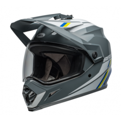 Адвенчър каска BELL MX-9 Mips - Alpine Gloss Charcoal/Silver