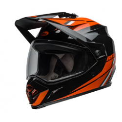 Адвенчър каска BELL MX-9 Mips - Alpine Gloss Black/Orange