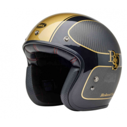 Мото каска Custom 500 Carbon - RSD Checkmate Matte Gloss Black/Gold