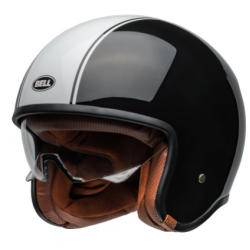 Мото каска BELL TX501 - Rally Gloss Black/White