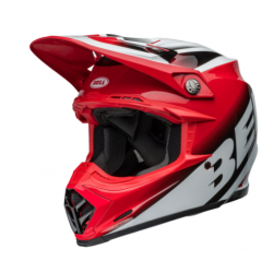 Мотокрос каска BELL Moto-9S Flex - Rail Gloss Red/White
