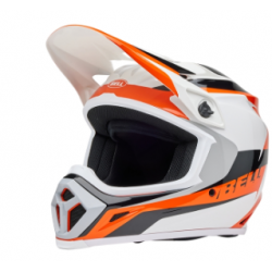 Мотокрос каска BELL MX-9 Mips - Rift Gloss Orange/White