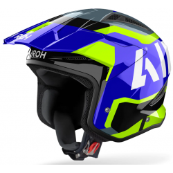 Kаска за скутер AIROH TRR II JUPITER BLUE/YELLOW GLOSS
