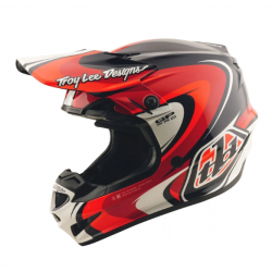 Детска мотокрос каска TROY LEE DESIGNS GP Pro Crossover Helmet - Black/Red