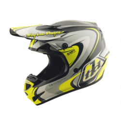 Mотокрос каска TROY LEE DESIGNS GP Pro Crossover - Grey/Yellow