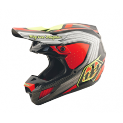 Mотокрос каска TROY LEE DESIGNS SE5 Composite Stripes - Black/Infra Red