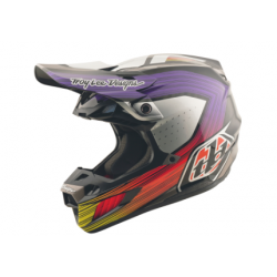 Mотокрос каска TROY LEE DESIGNS SE5 Carbon Stripes - Black/Violet