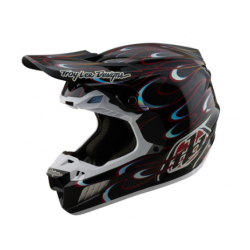 Mотокрос каска TROY LEE DESIGNS SE5 Carbon Torched - Black/Red