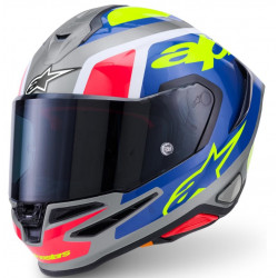 Каска ALPINESTARS S-R7 LUMEN Silver/Pink Fluo Yellow