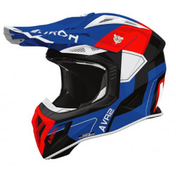 Мотокрос каска AIROH AVIATOR ACE 2 SHIELD BL/RD GLOSS