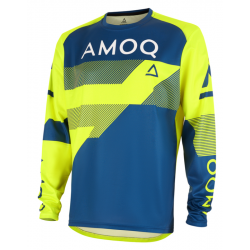 Мотокрос блуза AMOQ Ascent Strive V2 Jersey Yellow-Navy Мотокрос блуза AMOQ Ascent Strive V2 Jersey Yellow-Navy