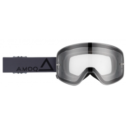 Мотокрос очила AMOQ MX Goggles Vision Magnetic Dark Grey-Black - Clear