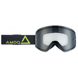 Мотокрос очила AMOQ MX Goggles Vision Magnetic Black-HiVis - Clear