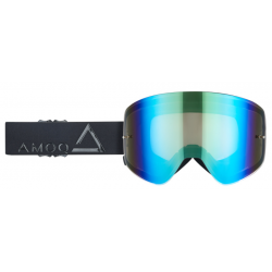 Мотокрос очила AMOQ MX Goggles Vision Magnetic Blackout - Gold Mirror