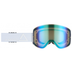 Мотокрос очила AMOQ MX Goggles Vision Magnetic Whiteout - Gold Mirror