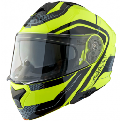 Отваряема каска AMOQ Helmet MI100 Porto black/yellow