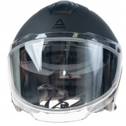 Скутер каска AMOQ Cluster Electric visor Jet Helmet Blackout