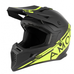 Мотокрос  каска AMOQ Meteor V2 Helmet Black/HiVis