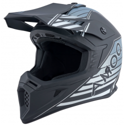 Мотокрос  каска AMOQ Meteor V2 Helmet Axis Black/Grey