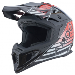 Мотокрос каска AMOQ Meteor V2 Helmet Axis Black/Red glossy Мотокрос каска AMOQ Meteor V2 Helmet Axis Black/Red glossy