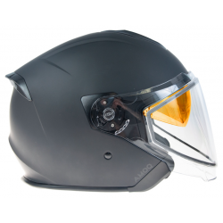 Скутер каска AMOQ Cluster double visor Jet Helmet Blackout Скутер каска AMOQ Cluster double visor Jet Helmet Blackout