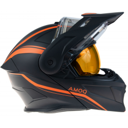 Отваряема каска AMOQ Ballast Electric visor Helmet Black/Orange