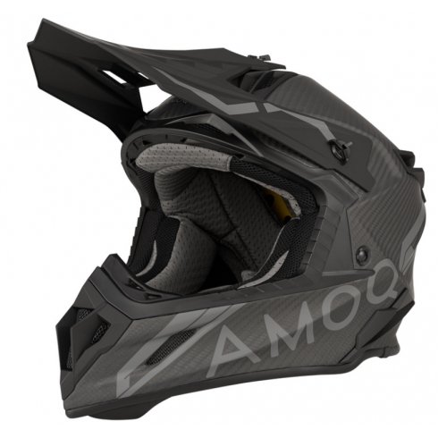 Мотокрос каска AMOQ Friction MIPS Carbon Helmet Black/Grey Мотокрос каска AMOQ Friction MIPS Carbon Helmet Black/Grey