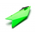 Лява странична пластмаса за номер YCF Bigy - Green thumb