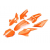 Пълен комплект пластмаси YCF 50 - Orange Пълен комплект пластмаси YCF 50 - Orange thumb