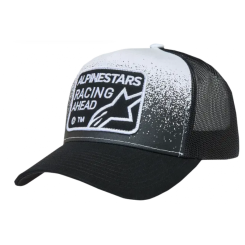 Шапка ALPINESTARS BILL TRUCK GRAVEL BLACK/WHITE OS Шапка ALPINESTARS BILL TRUCK GRAVEL BLACK/WHITE OS