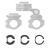 Резервен дистанционен комплект SP CONNECT DIAMETER ADAPTERS FOR MIRROR MOUNT/PRO thumb
