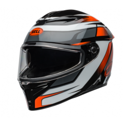 Мото каска BELL Mips - Podium Gloss Black/Orange