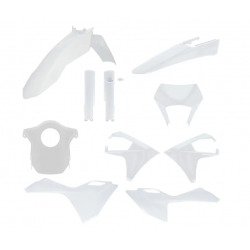 Пълен кит пластмаси подходящ за Gas Gas EC/ECF 24-26 бял Пълен кит пластмаси подходящ за Gas Gas EC/ECF 24-26 бял