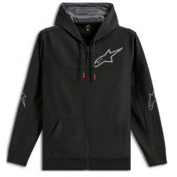 Мото суитшърт ALPINESTARS HOODIE ZIP SESSIONS V3 BLACK/GRAY Мото суитшърт ALPINESTARS HOODIE ZIP SESSIONS V3 BLACK/GRAY