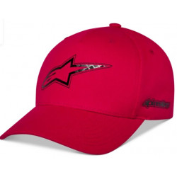 Шапка ALPINESTARS FLT BILL SNAPBACK CARBON FIBER RED