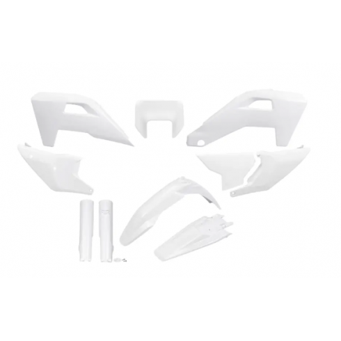 Комплект пластмаси UFO Husqvarna FE/TE 2026 бял Комплект пластмаси UFO Husqvarna FE/TE 2026 бял