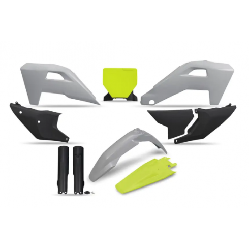 Комплект пластмаси UFO Husqvarna TC125-300, FC250-450, TX/FX 25-26 сив Комплект пластмаси UFO Husqvarna TC125-300, FC250-450, TX/FX 25-26 сив