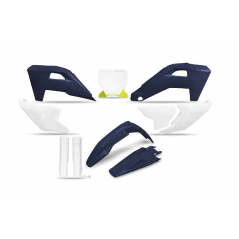 Комплект пластмаси UFO Husqvarna TC125-300, FC250-450, TX/FX 25-26 син Комплект пластмаси UFO Husqvarna TC125-300, FC250-450, TX/FX 25-26 син