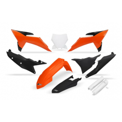 Комплект пластмаси UFO KTM SX125-300 25-26, SX-F250-450 25-26 черен 