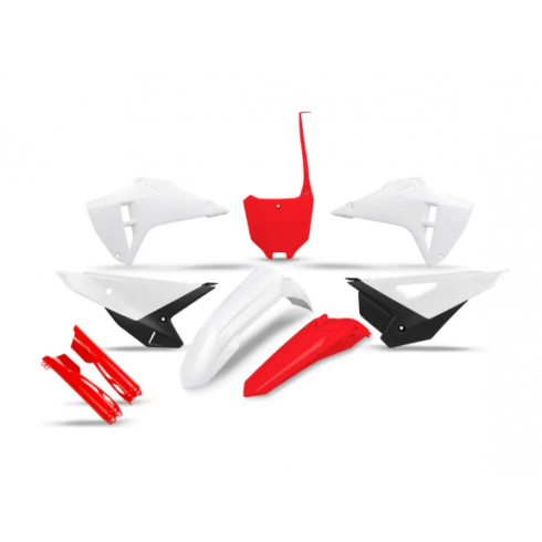 Комплект пластмаси UFO Honda CRF250R/RX 25-26, CRF450R/RX 25-26 Бял Комплект пластмаси UFO Honda CRF250R/RX 25-26, CRF450R/RX 25-26 Бял