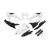 Комплект пластмаси UFO KTM EXC-F250-501 24-25, EXC150/250 24-25, EXC300 24-25 Бял  thumb