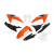 Комплект пластмаси UFO KTM EXC-F250-501 24-25, EXC150/250 24-25, EXC300 24-25 Оранжев  thumb