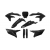 Комплект пластмаси UFO Yamaha YZF450 23-26, YZF250 24-25 Черен thumb