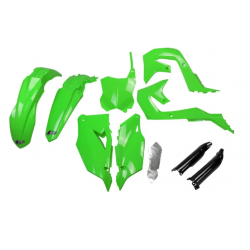 Комплект пластмаси UFO Kawasaki KX250F 21-24, KX450F 19-23 ОЕМ Зелен 