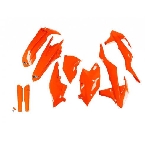 Комплект пластмаси UFO KTM EXC/EXC-F 17-19 Оранжев Fluo Комплект пластмаси UFO KTM EXC/EXC-F 17-19 Оранжев Fluo
